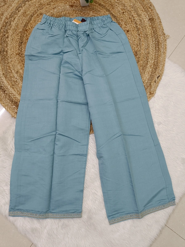 Trends Mid Rise Palazzo| Sky Blue | BPL140067| - L, Sky Blue