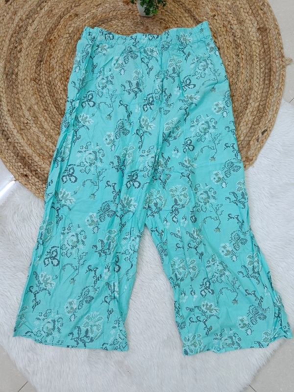 Trends Mid Rise Palazzo| Skyblue|BPL140035| - XL, Skyblue