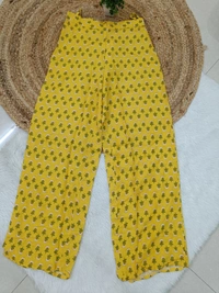Trends Mid Rise Palazzo| Yellow| BPL140046| - M, Yellow