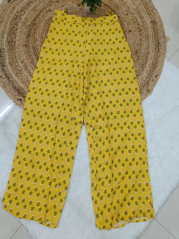 Trends Mid Rise Palazzo| Yellow| BPL140046| - M, Yellow