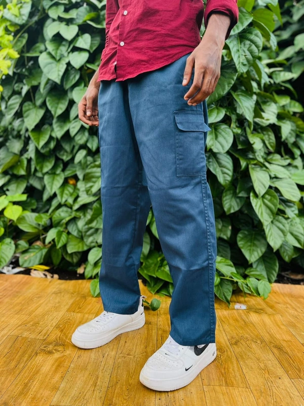 Attractive Baggy For Men - Dark Blue, Sent Size In Our Watsapp