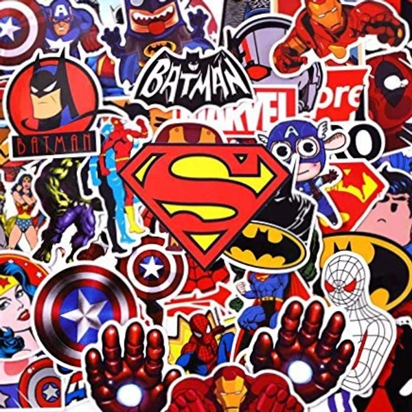 Sticker Marvel&Dc Version