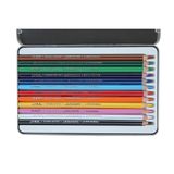 Doms Colour Pencil Flat Tin Pack 12 Shades  - 1 Pack