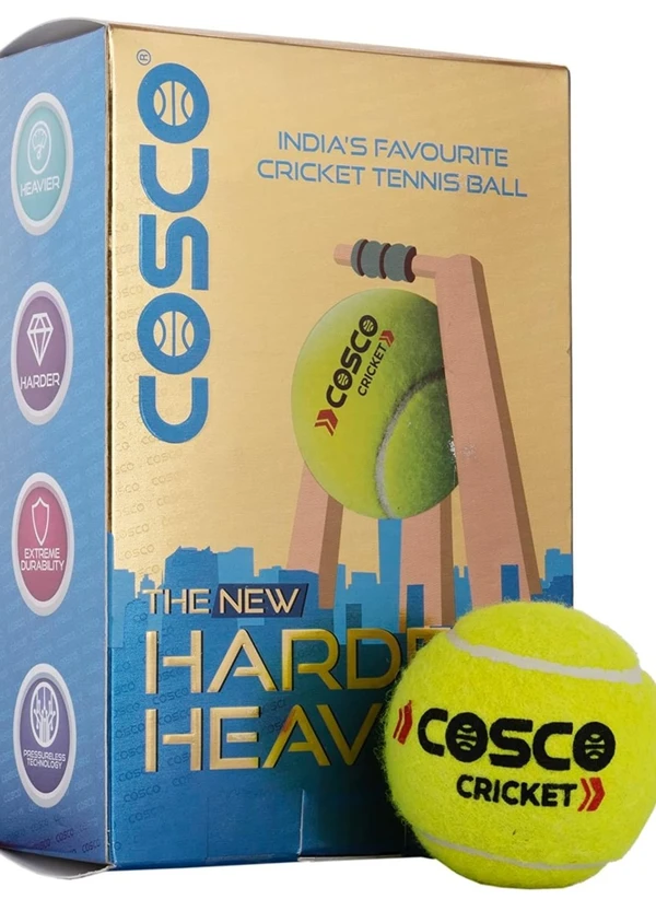 Cosco Cricket Tennis Ball (  Pack of 6 )