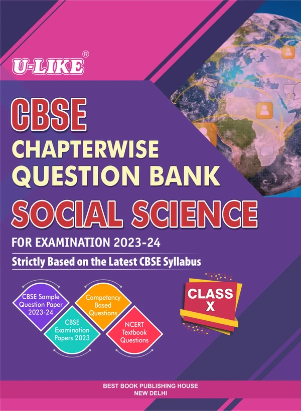 U Like CBSE Chapterwise Question Bank Social Science for 2023 - 24 Class 10