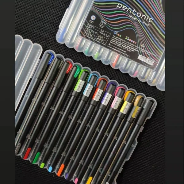 Linc Pentonic Multicolour Gel Pen Set with Hard Box Case