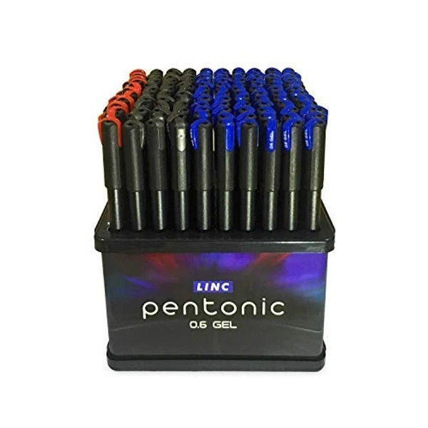 Linc Pentonic Gel Pen  - 5 Pcs, Red