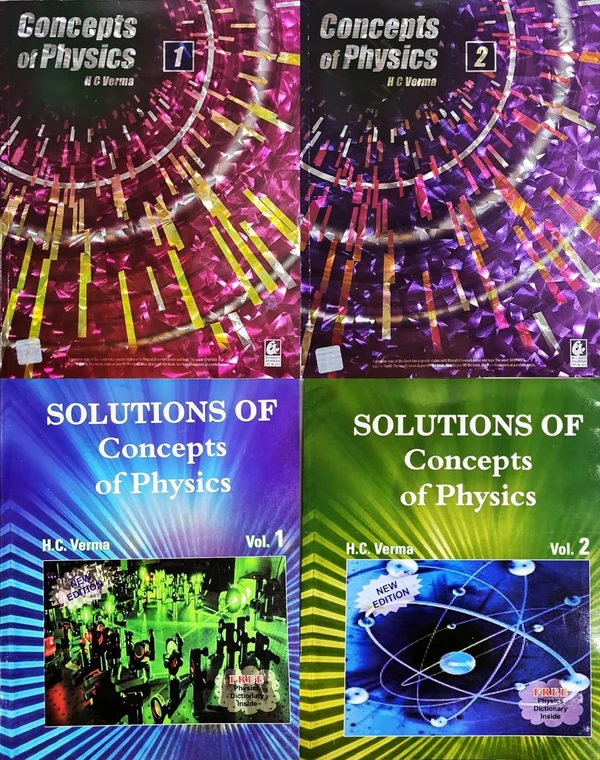 Bharati Bhawan Concepts of Physics By H.C. Verma Volume 1 & 2 With Solitons Books CBSE Examination 2023 - 24  