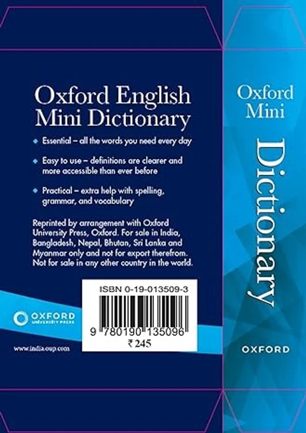 Oxford Mini Dictionary English To English