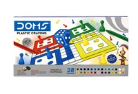 Doms Plastic Crayons 28 Shades - 