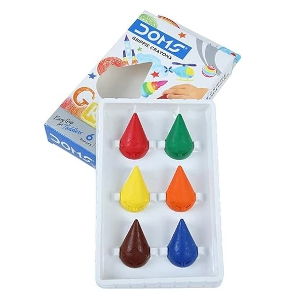 Doms Grippie Crayons 6 Shades