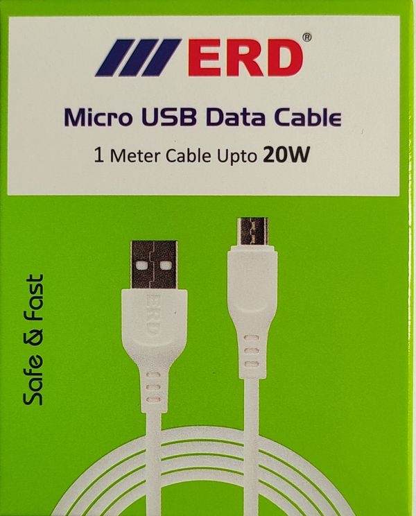 ERD Micro USB Data Cable 1 Meter Upto 20W
