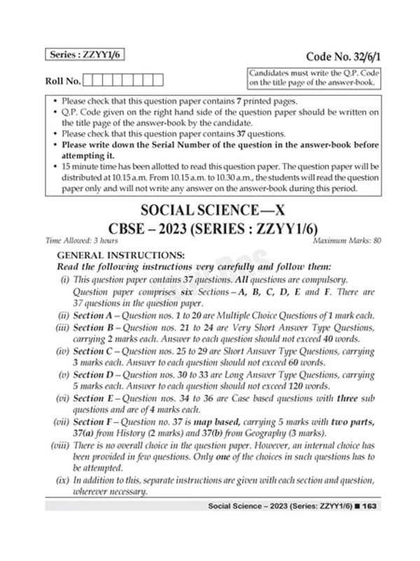 Shiv Das CBSE 2024 Exam Past 7 Year Board Papers + Sample Papers Social Science Class 10