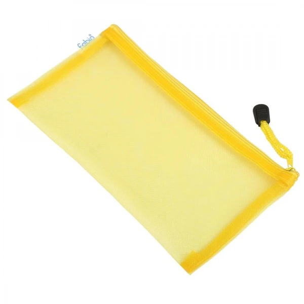 Securex Zipper Bag & Pencil Pouch Colored Net A6 Pack of 5  FB-922