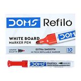 Doms Refilo White Board Marker Pen - 1 Pcs, Red