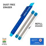 Doms Groove Retractable Eraser With Free Two Refill Eraser - 5 Packs