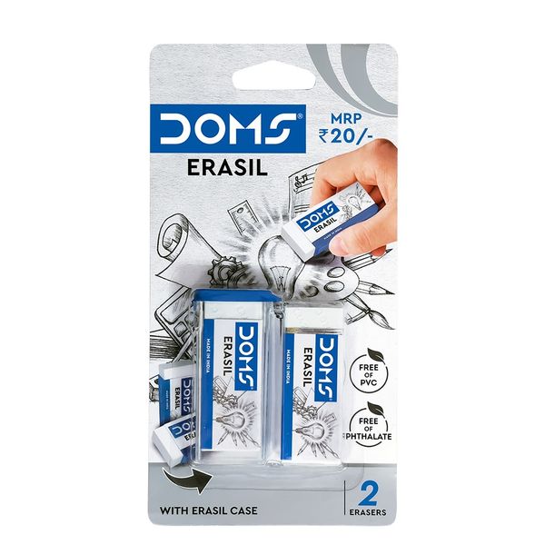 Doms DOMS Erasil Eraser 2 Pcs Blister - 1 Packs