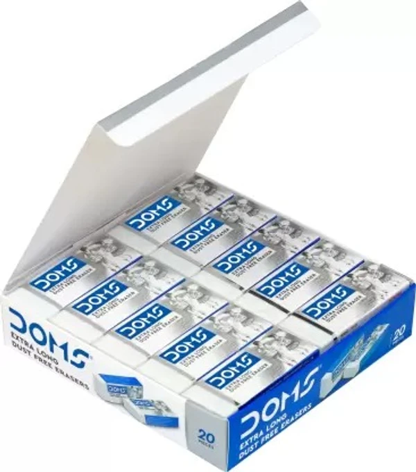 Doms Extra Long Dust Free Erasers 20 Pieces Packs