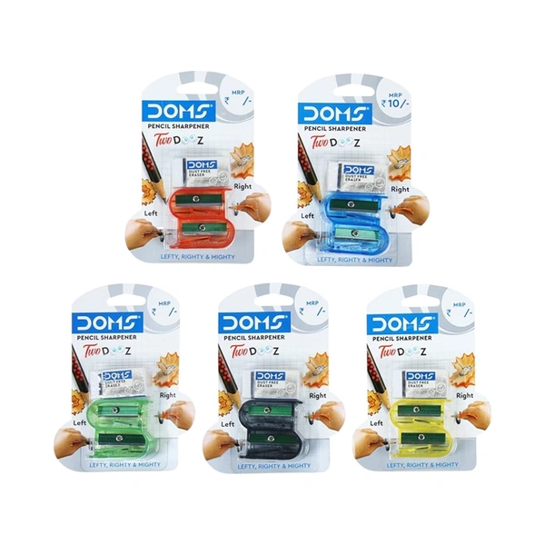 Doms Two Dooz Pencil Sharpener - Pack of 5 Piece