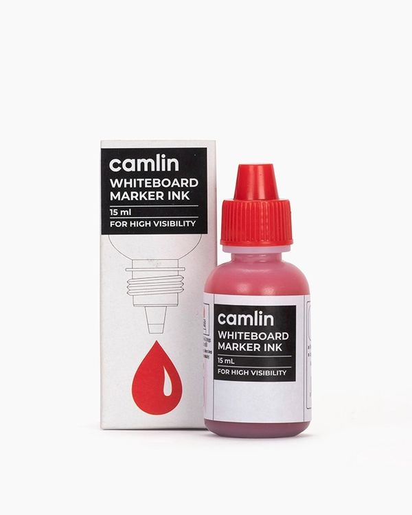 Camlin  White Board Marker Ink Red Colour 15ml  - 1 Pcs, Red