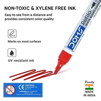 Doms Refilo White Board Marker Pen Red - Red