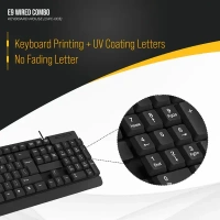LAPCARE Lapcare E9 Wired Combo Wired Keyboard & Mouse LWC-003
