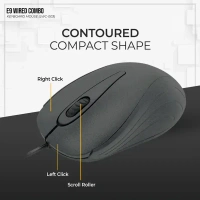 LAPCARE Lapcare E9 Wired Combo Wired Keyboard & Mouse LWC-003