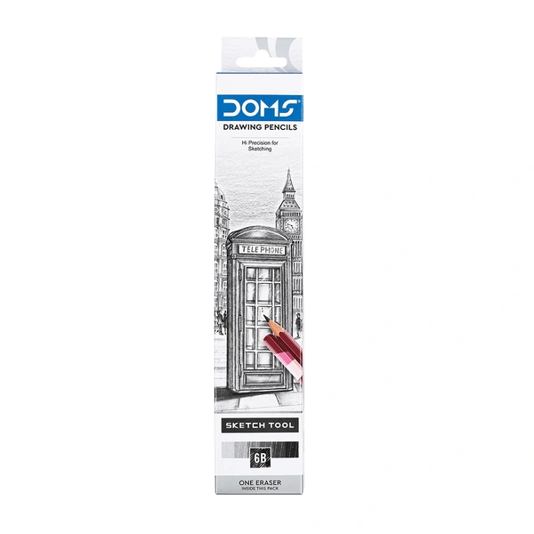 Doms Drawing & Sketching Pencils 6B