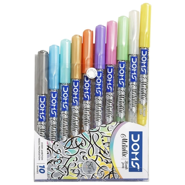 Doms Metallice Brush Pens 10 Shades