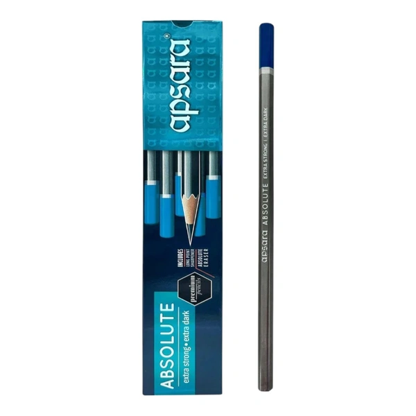 Apsara Absolute extra strong & extra dark Premium Pencils Pack of 10 Piece