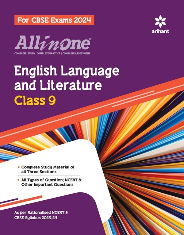 Arihant all in one English Language and Literature Class 9  CBSE Examination 2024 - 25