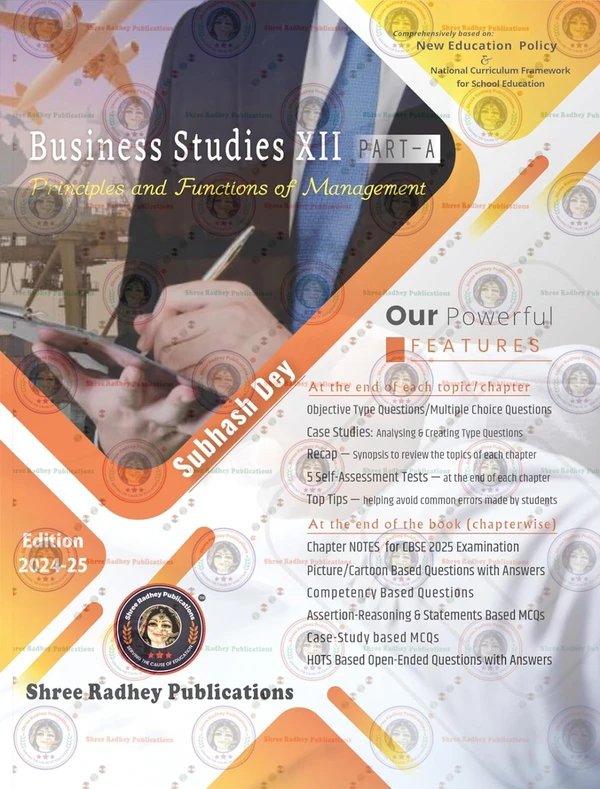 Shree Radhey Business Studies Part A By Subhash Dey Class 12  Edition 2024 