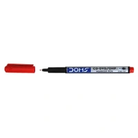 Doms CD-DVD/OHP Marker Pen - Red