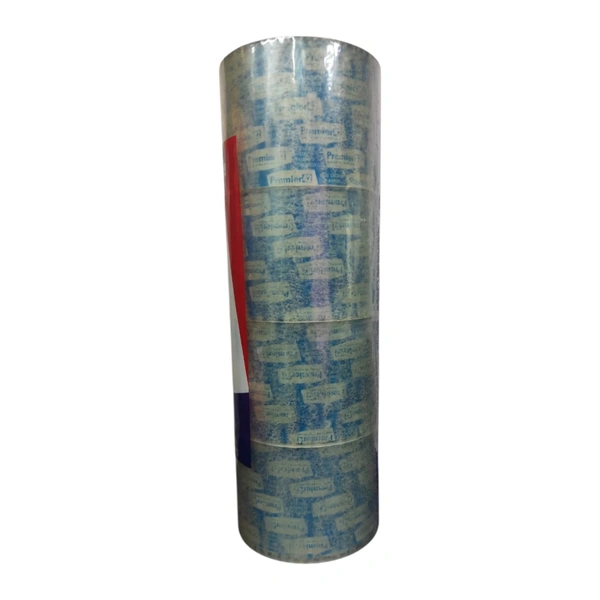 Premier Super Clear & Cello Tape 40 Meter - 4 Pieces, 72mm / 3 inch