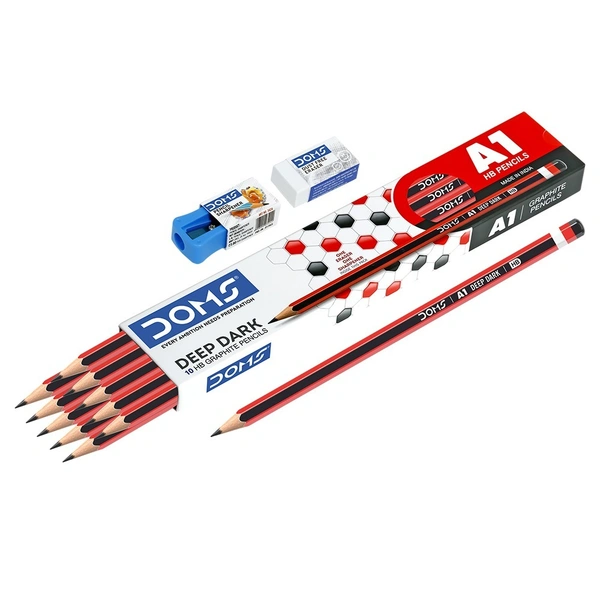 Doms A1 HB Pencils Pack of 10 Pieces