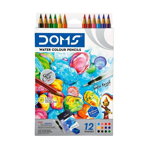 Doms Water Colour Pencils 12 Shades