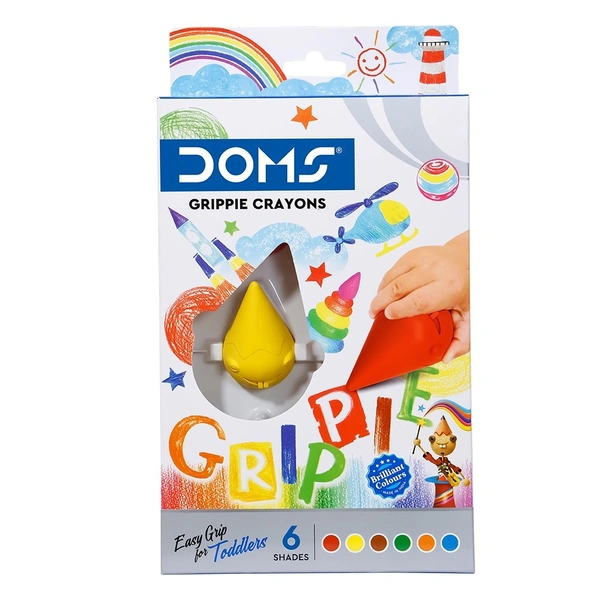 Doms Grippie Crayons 6 Shades