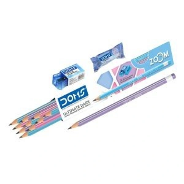 Doms Zoom Ultimate Dark Triangle Pencils Pack of 10 Pieces