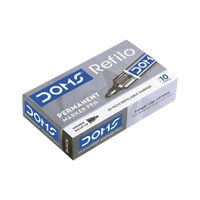 Doms Refilo Permanent Marker Pen Black Colour - 1 Piece, Black