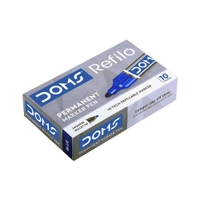 Doms Refilo Permanent Marker Pen Blue Colour - Blue