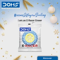 Doms Mini E-Racer Wheel Shape Erasers Pack of 1 Piece - Pack of 1