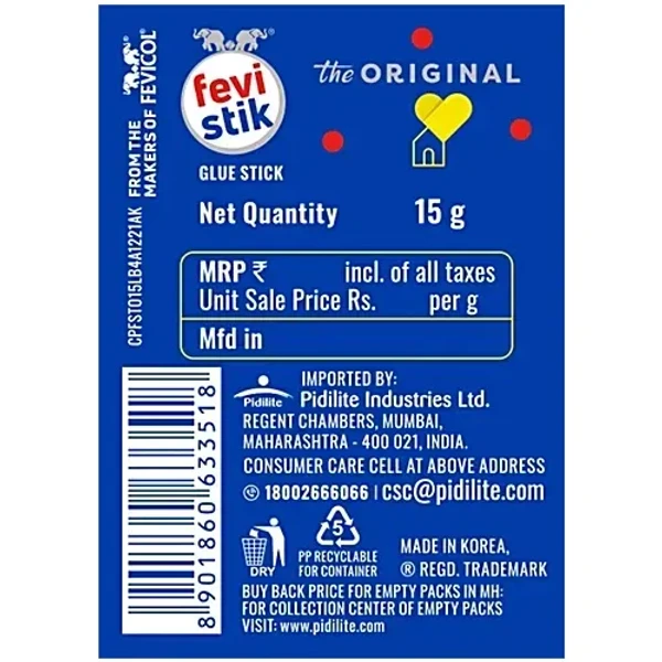 Pidilite Fevi stik & Glue stick 15 gram