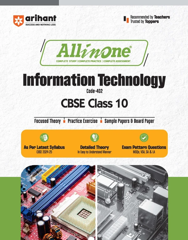 Arihant Pub. Arihant All in One Information Technology Class 10 CBSE Exams  2024 -25