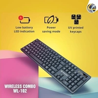 LAPCARE Lapcare Wireless Combo 2.4G Wireless Keyboard & Mouse Model No. WL-102