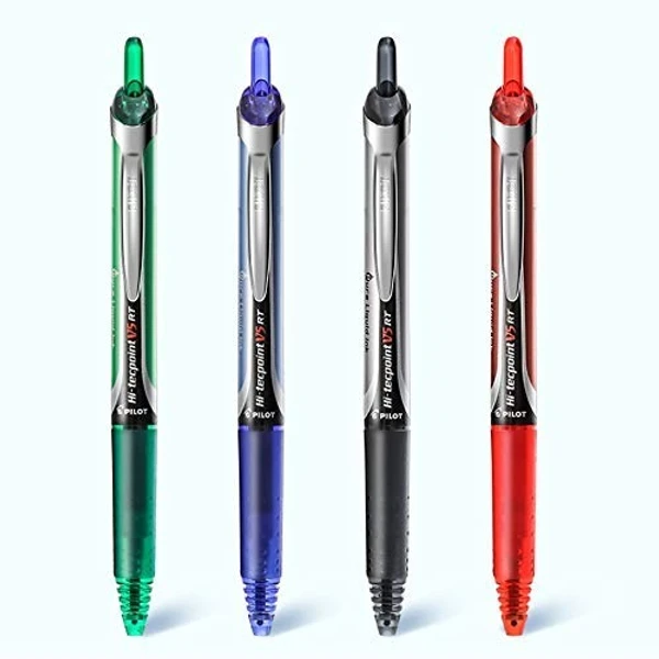 Pilot Hi Techpoint V5 RT Roller Ball Pen Green ink  - 1 Piece, Green