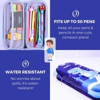 Pencil Box Boy, Pencil Box Girl, Pencil Pouch for Girl, Pouch Boy, Pencil Case, Compass, Pencil Box Kid, Unicorn Pouch, School Box, Organizer Compass Box for Boy