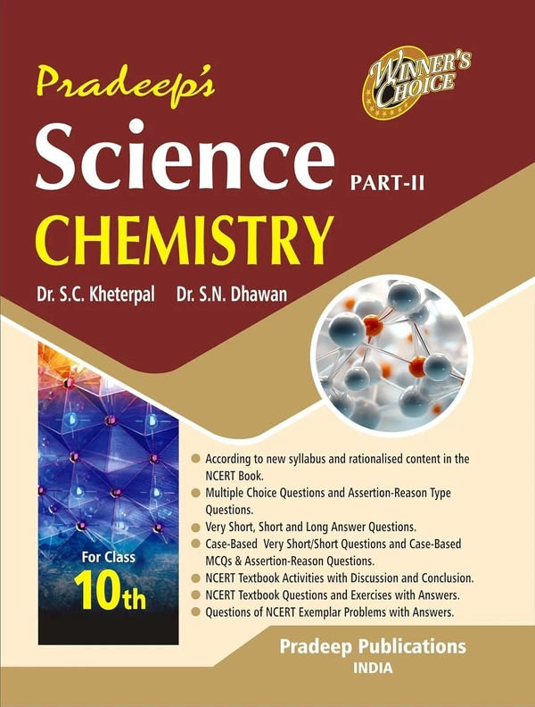 Pradeep Combo Pack Pradeep Science Physics, Chemistry, Biology Class 10 CBSE Examination 2024 - 25