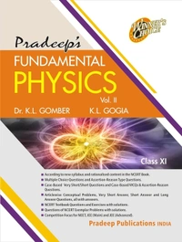 Pradeep Fundamental Physics Vol. 1 & 2 By K. L. Gomber & K. L. Gogia Class 11 CBSE Examination 2024 - 25