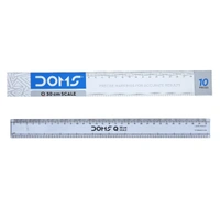 Doms Q Series Transparent Scale 30cm  - 10 Pieces