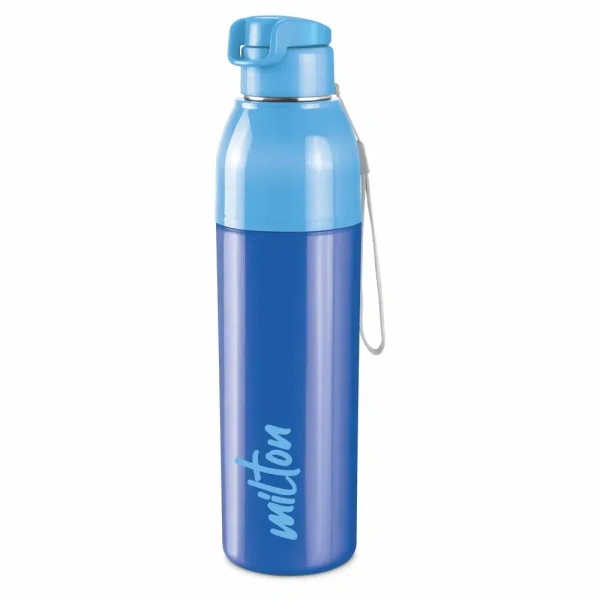 Milton Steel Convey 900 Steel Thermoware Insulated Inner Steel Water Bottle 650 ml  - Blue, 630